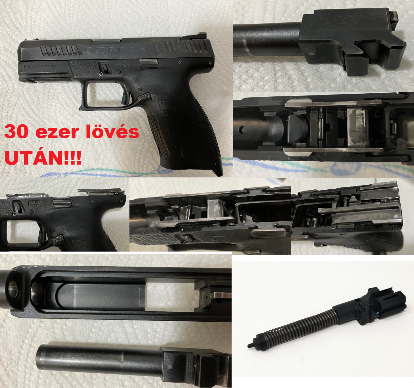 CZ P-10C és a tartósság: 30 ezer lövés felett (frissítve)