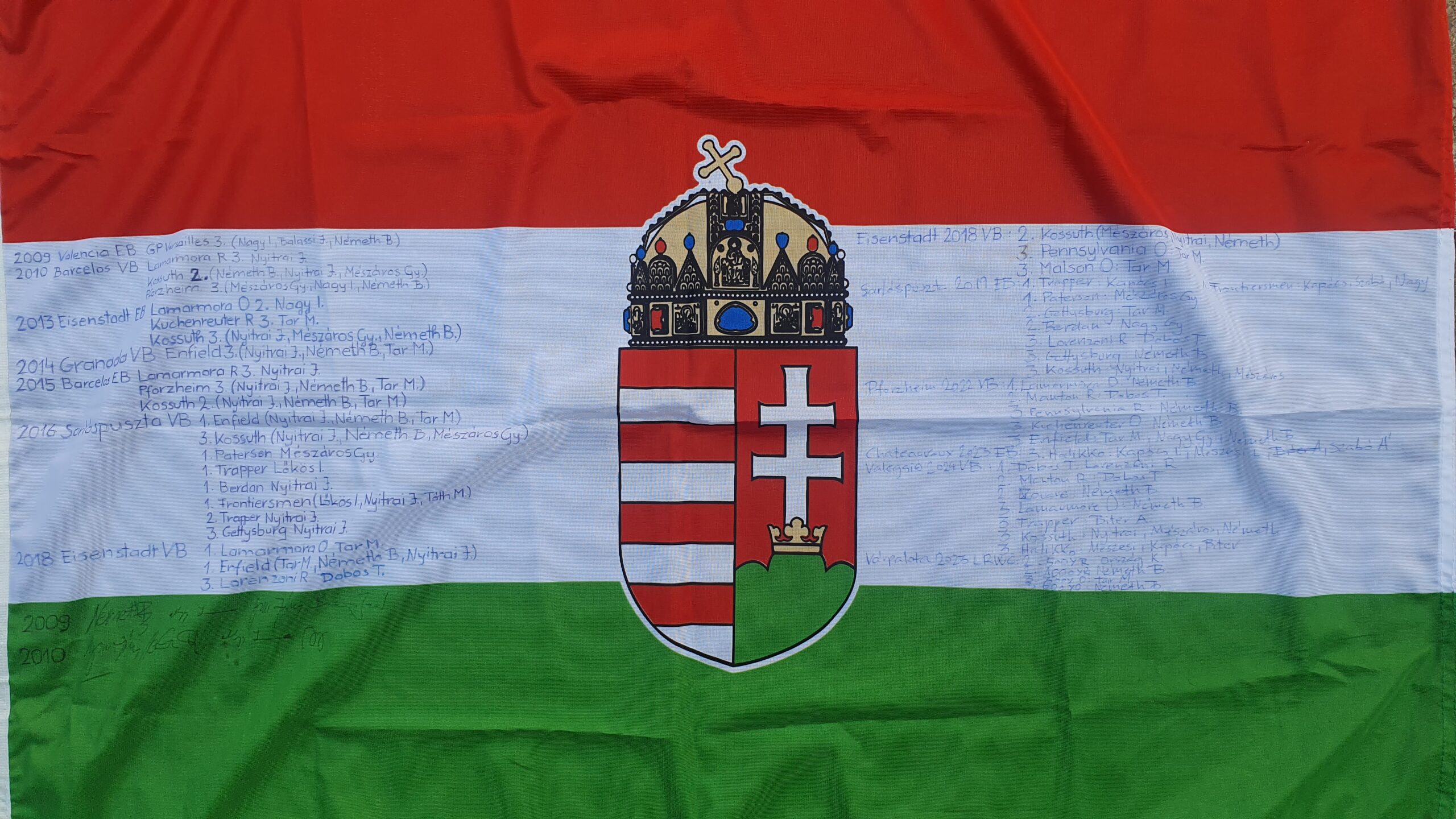 A magyar elöltöltő fegyveres válogatott Valeggióban megszerezte az 50. EB- és VB-érmét