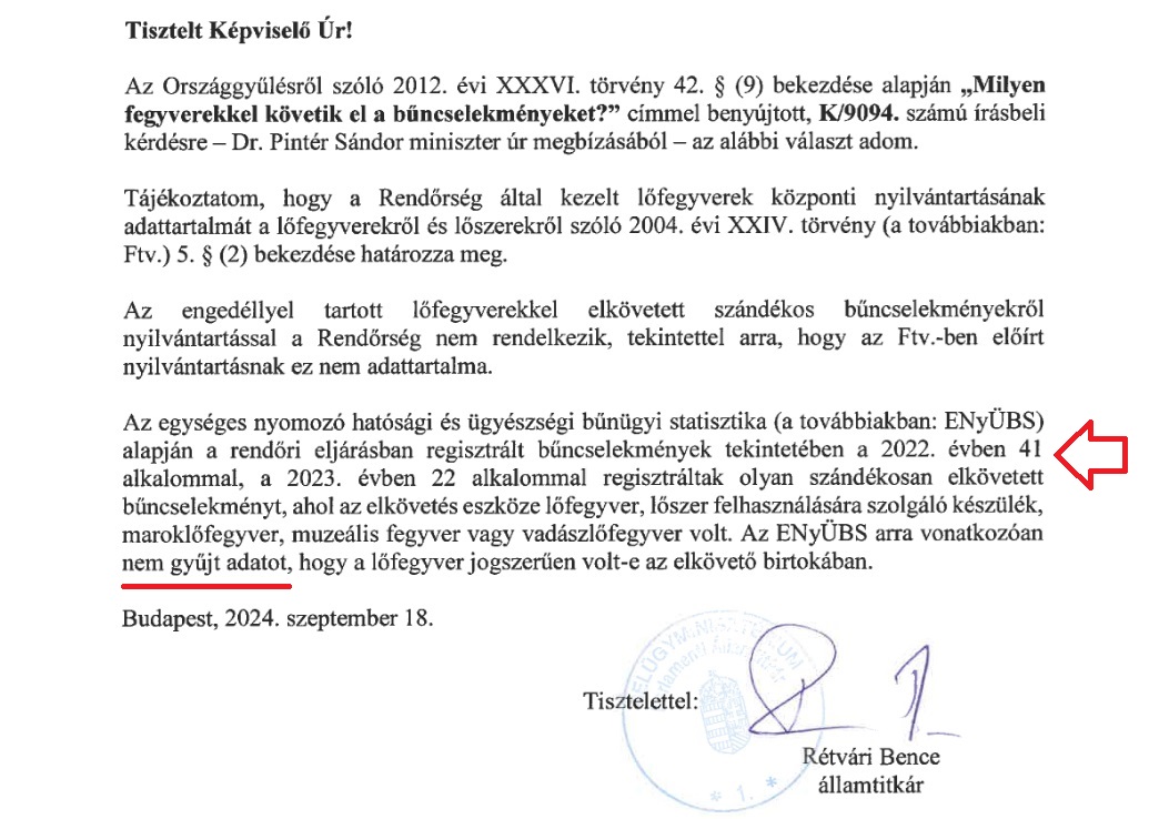 Milyen fegyverekkel követik el a bűncselekményeket? Fogalmunk sincs.