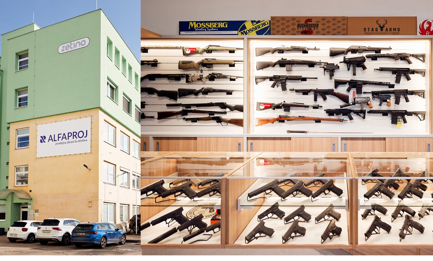Brno, Csehország - Látogatás az Alfaproj új fegyverboltjában