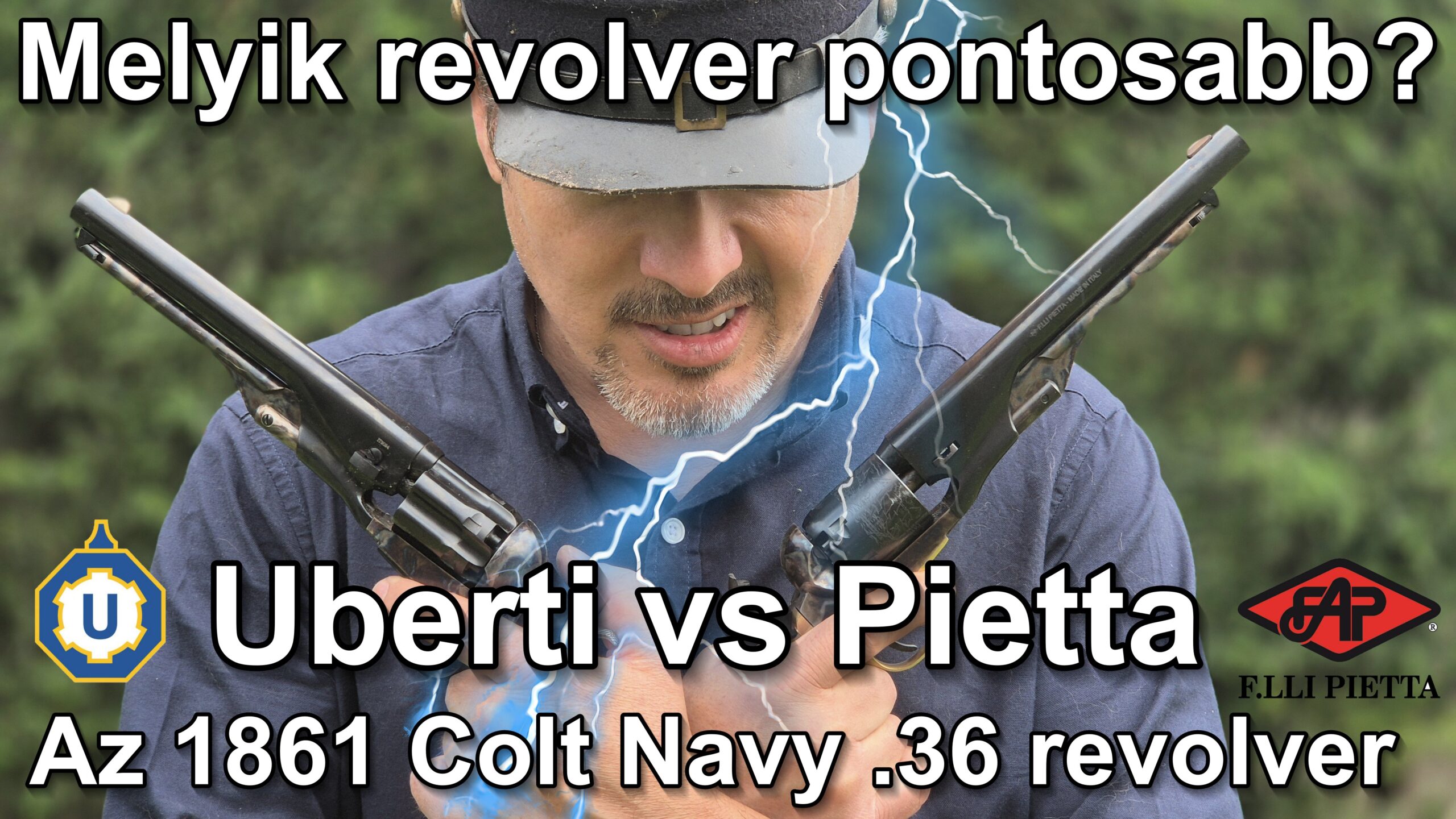 Pietta vs Uberti 1861 Navy .36 párbaj - melyik pontosabb?