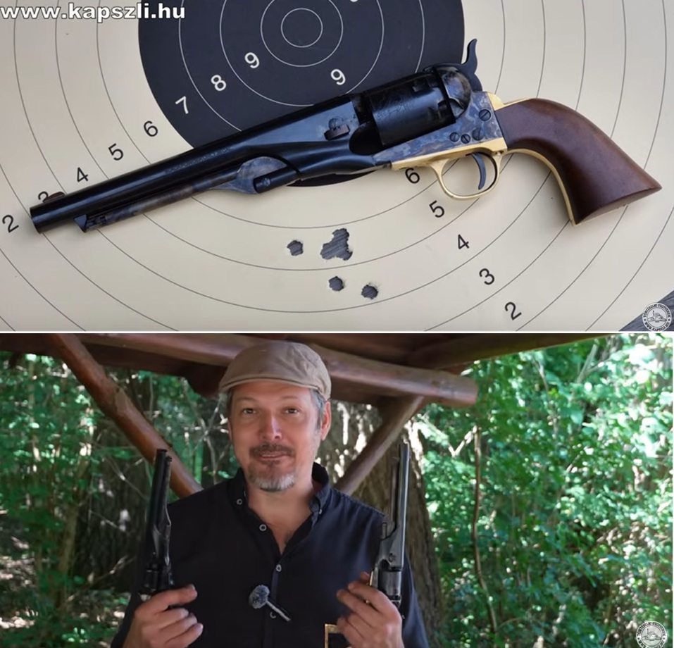 Videóajánló: Melyik revolver pontosabb céllövő töltettel? Uberti vs. Pietta M1861 ultimate pontossági teszt 2. rész