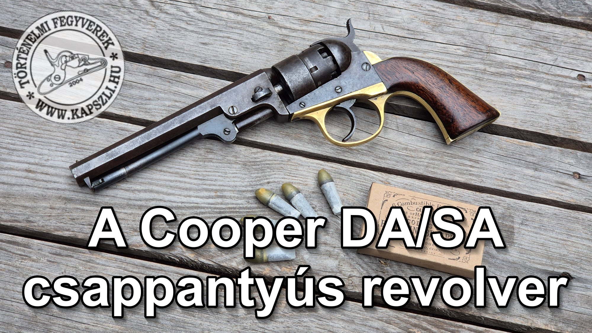 Csak egy unalmas Colt 1851 Navy másolat? A Cooper DA csappantyús revolver