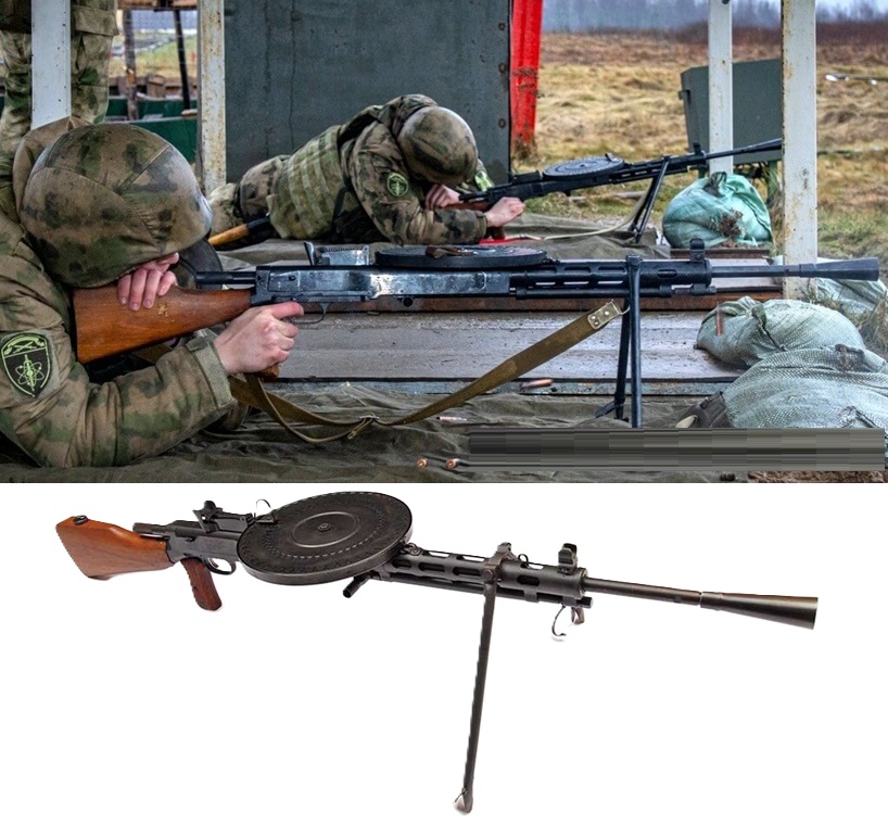 Oroszország: Pkm-hiány, Dpm golyószórókra kiképzés a Roszgvargyiánál