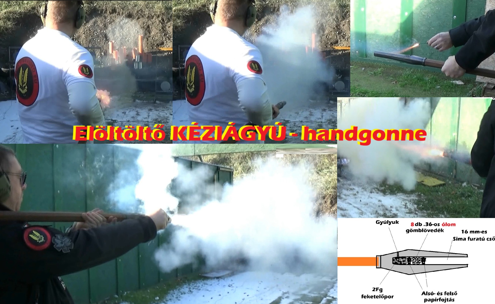Elöltöltő kéziágyú - handgonne