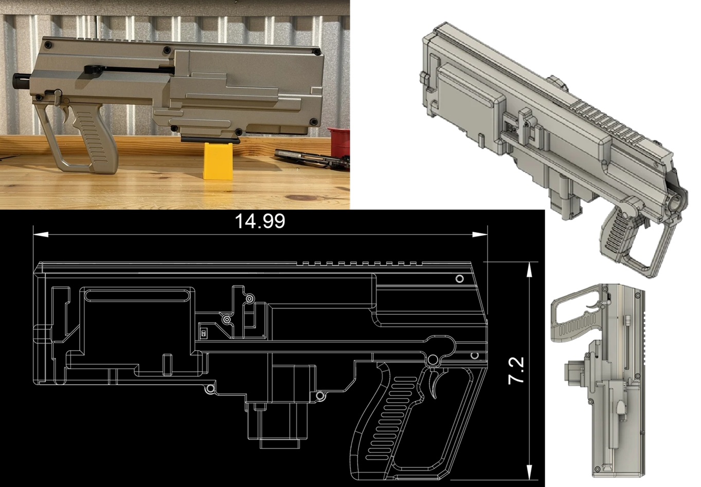BrashZero: osztott töltényes, hüvelynélküli bullpup koncepció