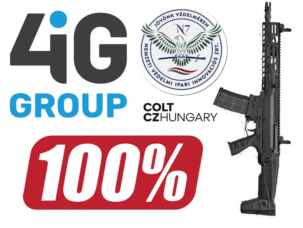Az N7 Defence Holding Zrt. (4iG) 100%-ban megveszi a Colt CZ Hungary Zrt.-t