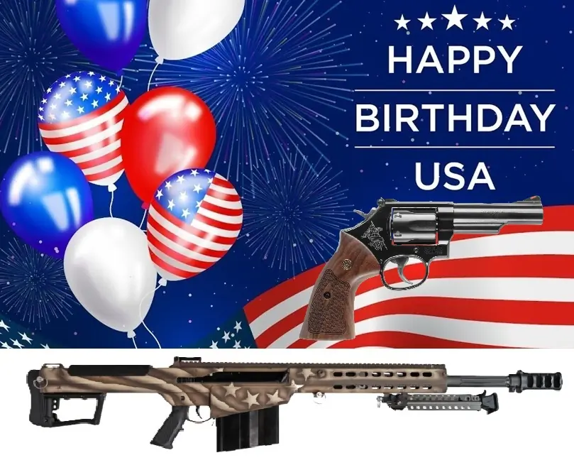 Július 4.: Boldog Fegyveres szülinapot, USA!