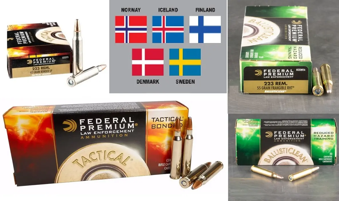 Federal gépkarabélylőszerek az észak-európai országok rendőrségeinek